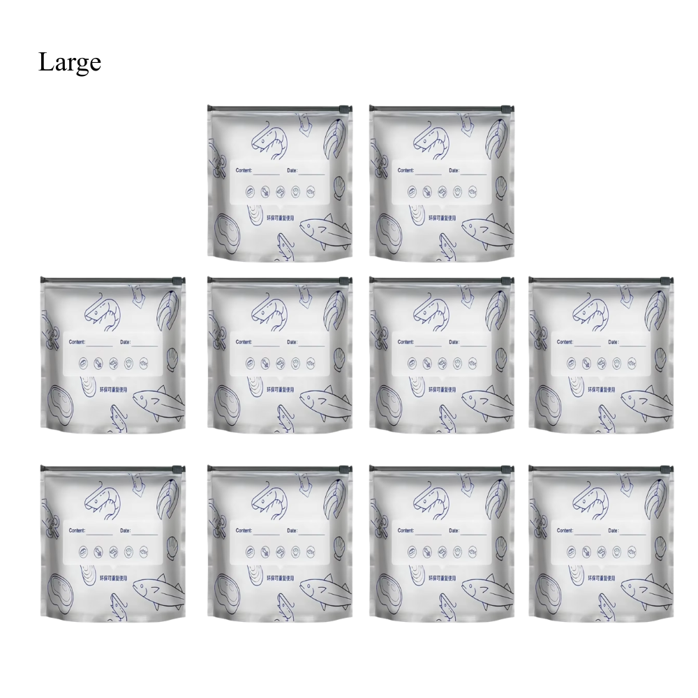 FreshKeeper™ | Aluminium Herbruikbare Zakjes (10 stuks)