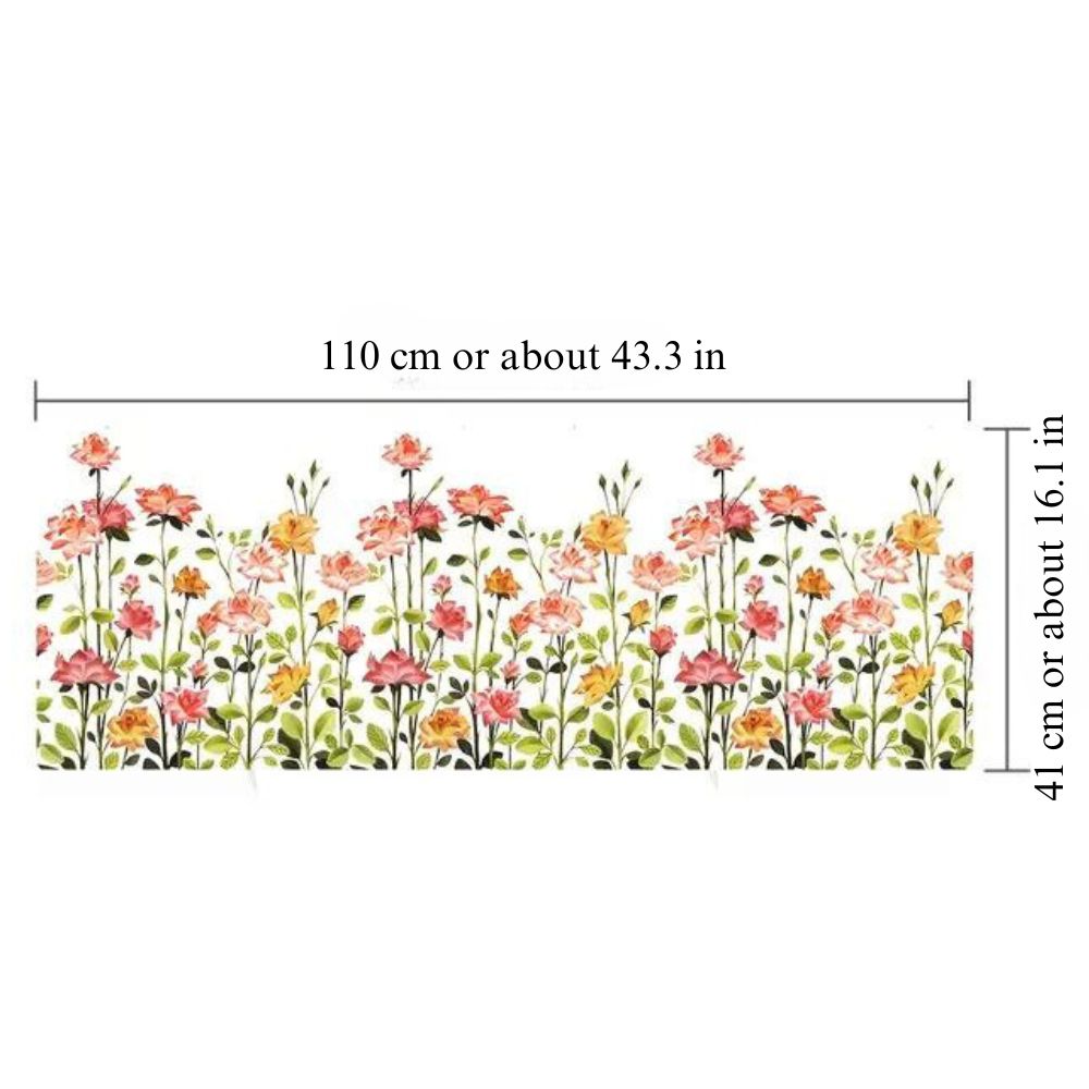 Raamstickers met bloemmotief