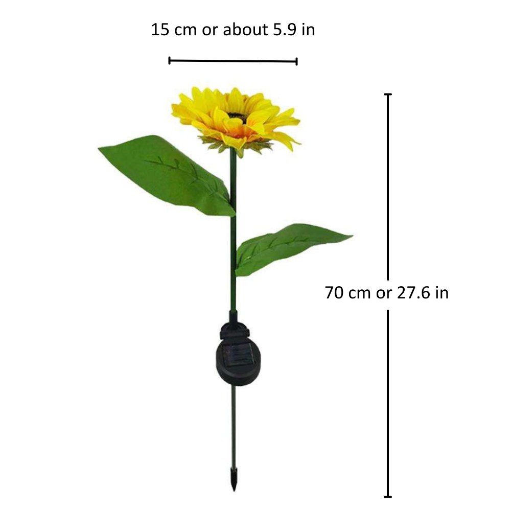 Zonnebloem Tuinlampen (2 stuks)