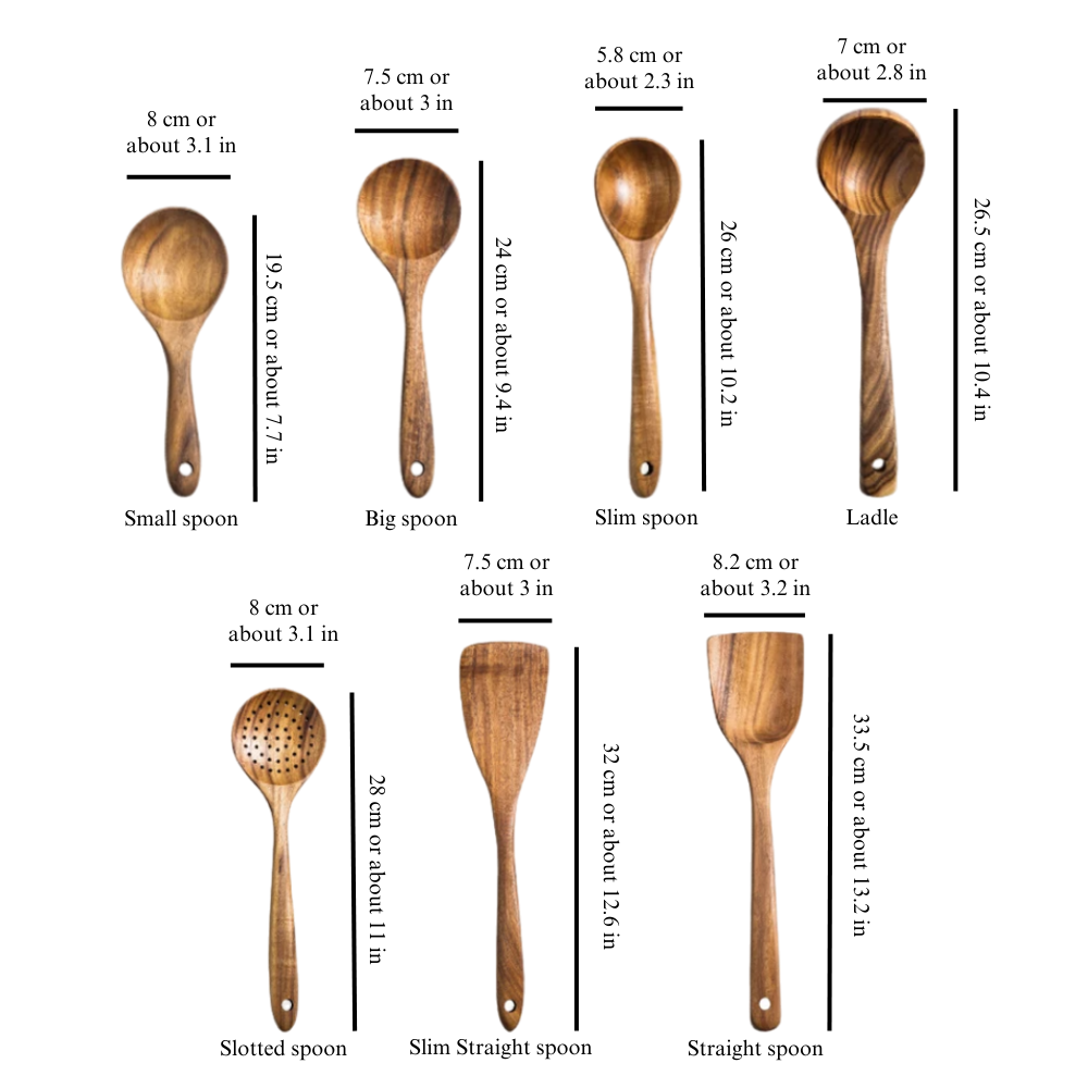 Houten bestekset