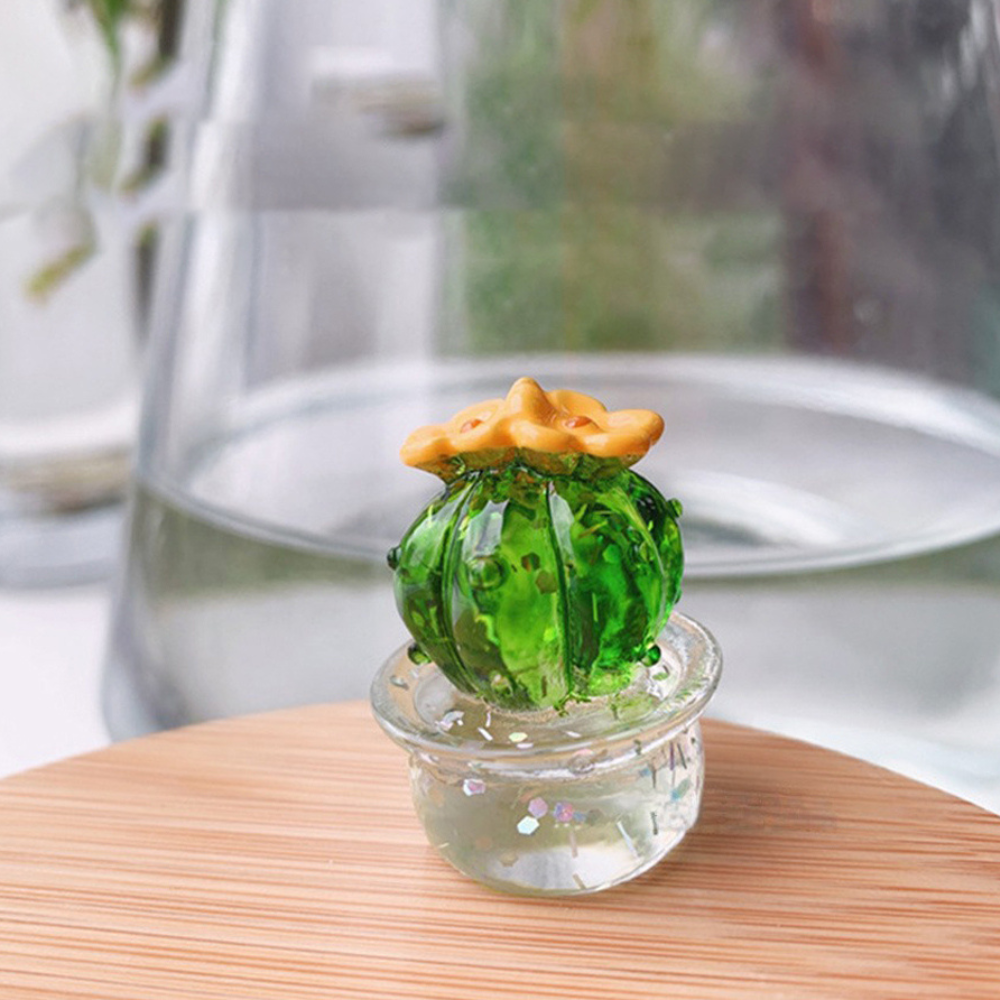 Miniatuur cactusbeeldje (4 stuks)
