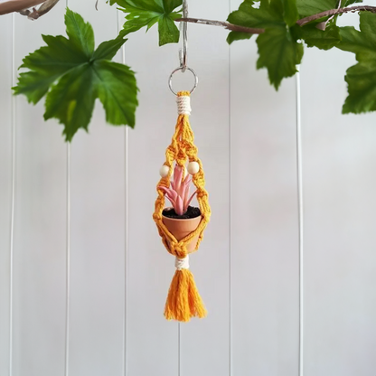 Macramé auto plantenhanger