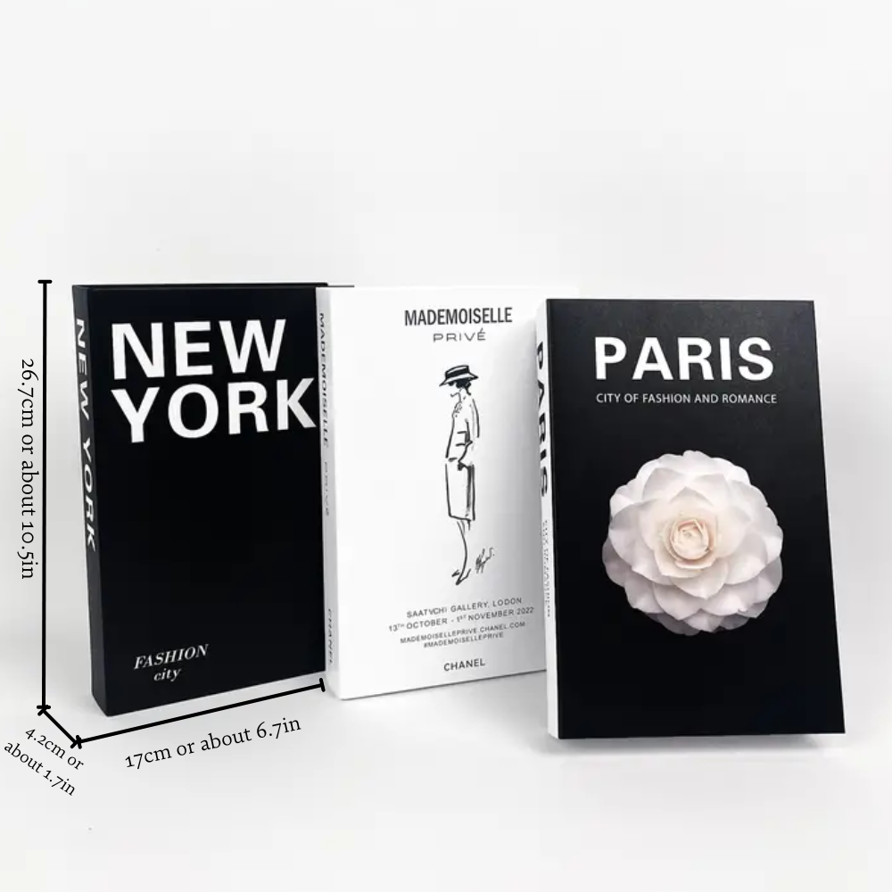 Designer Decoratieve Boeken (Set van 3 Boeken)