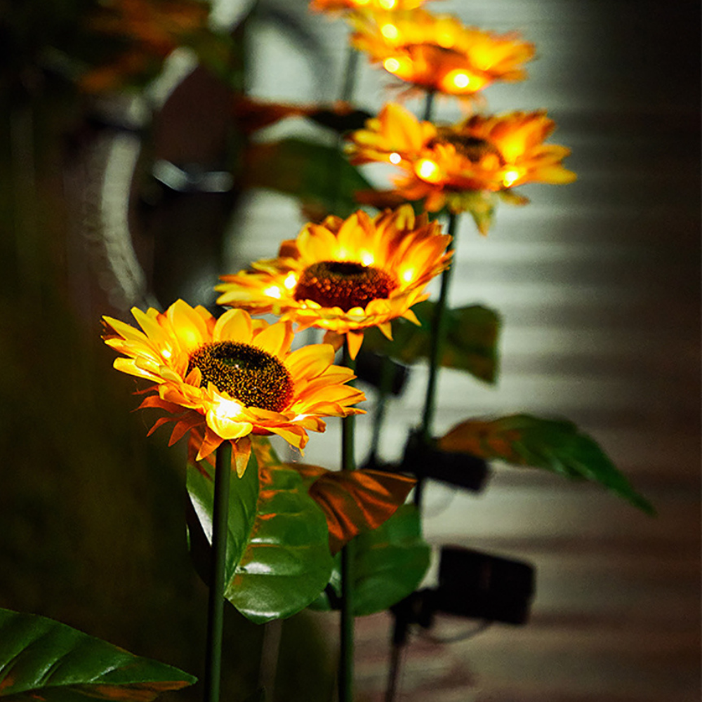 Zonnebloem Tuinlampen (2 stuks)