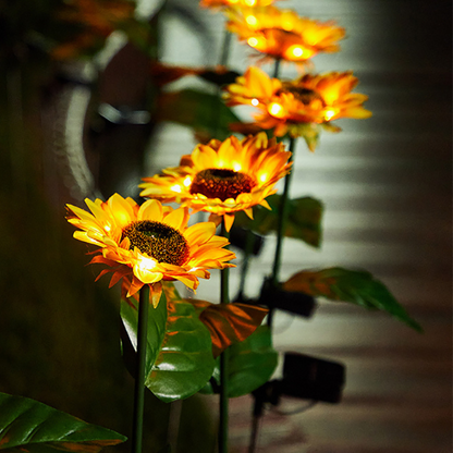 Zonnebloem Tuinlampen (2 stuks)