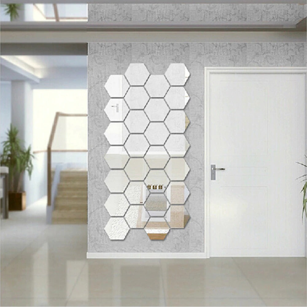 Spiegel Wanddecoratie (12 Stuks)