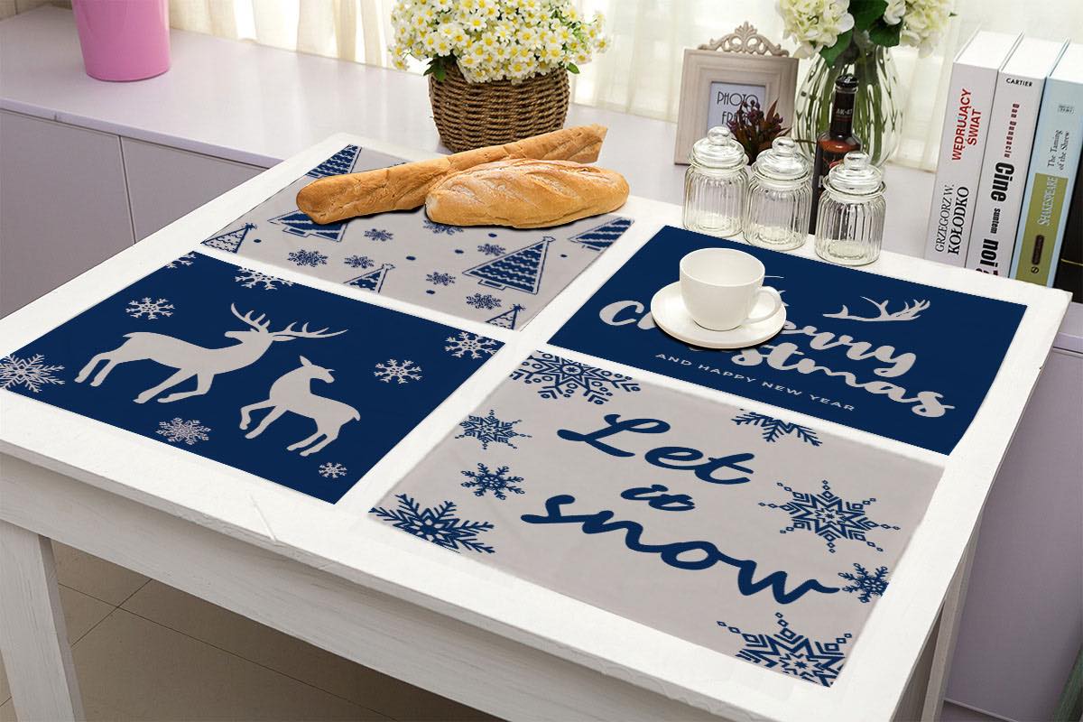 Winterse Dinnermatten