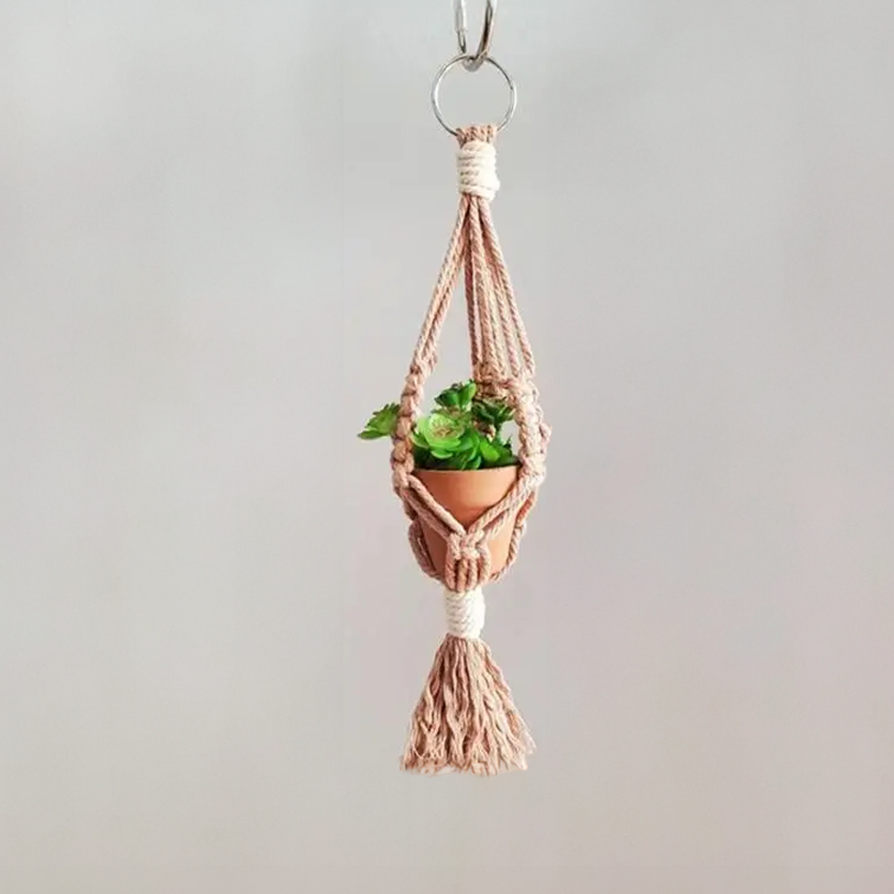 Macramé auto plantenhanger