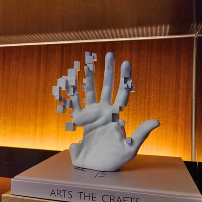 Pixel Handsculptuur