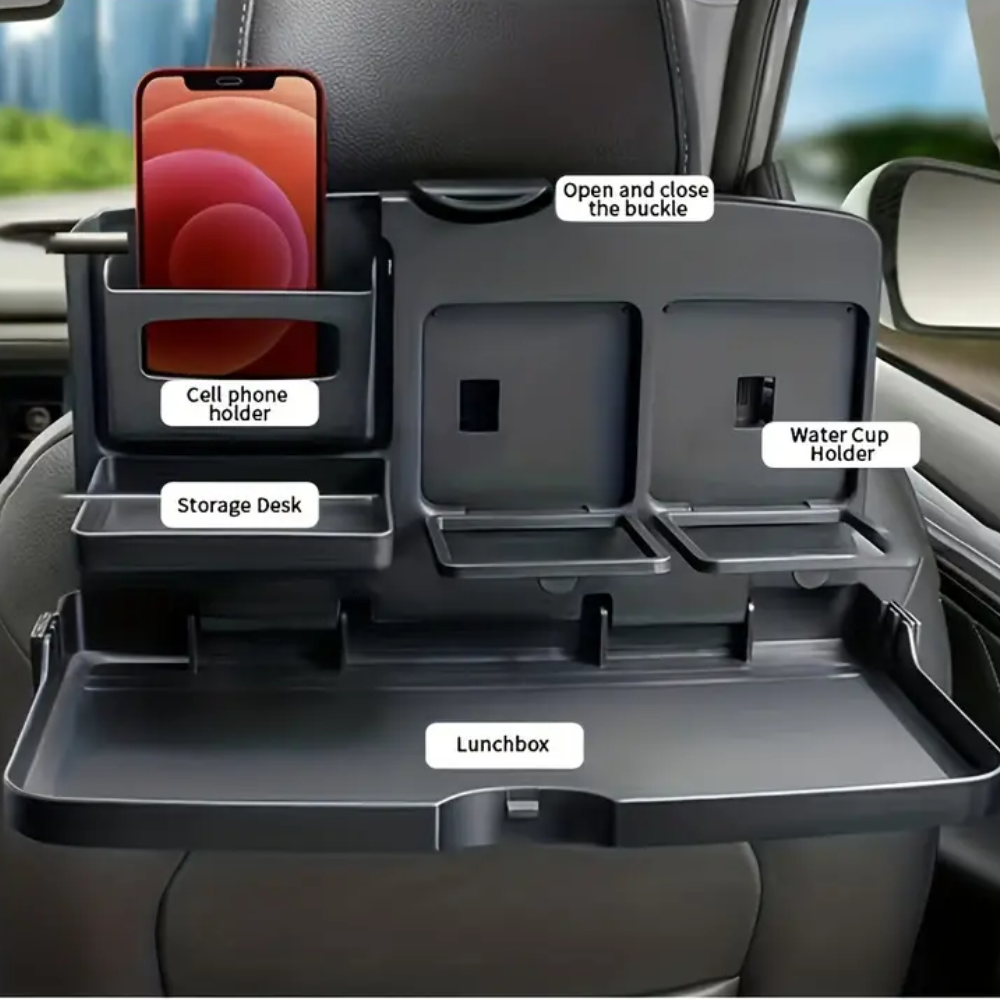 Tafel voor op de achterbank van de auto