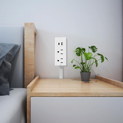 SpinSocket™ | Uitschuifbaar draaibaar stopcontact