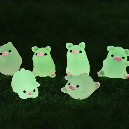 Glow-in-the-dark minivarkentjes (6 st.)