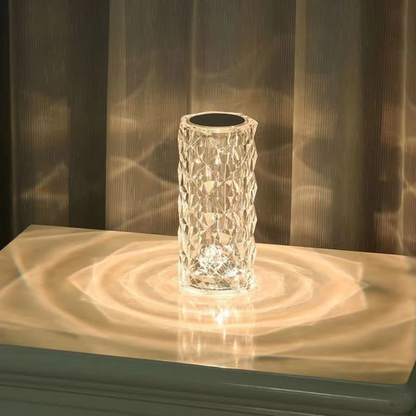 Rozen Kristallen Lamp