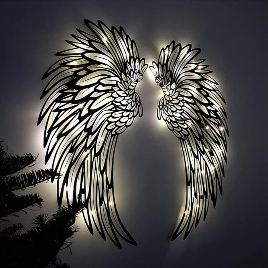 Vleugels van Engel Wanddecoratie (met LED-verlichting)