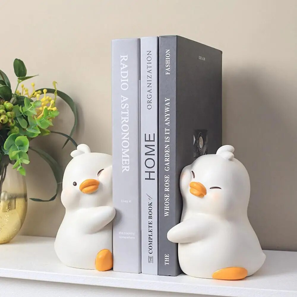 Boekensteun 'Knuffelende Eenden'
