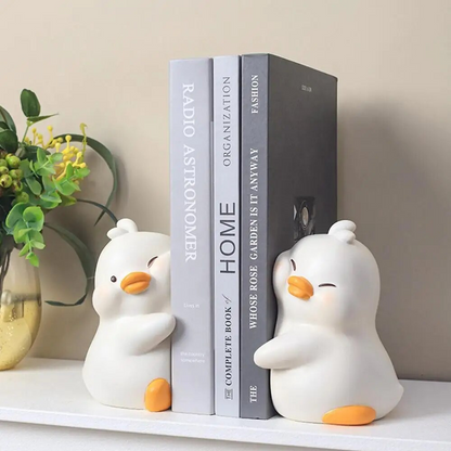 Boekensteun 'Knuffelende Eenden'