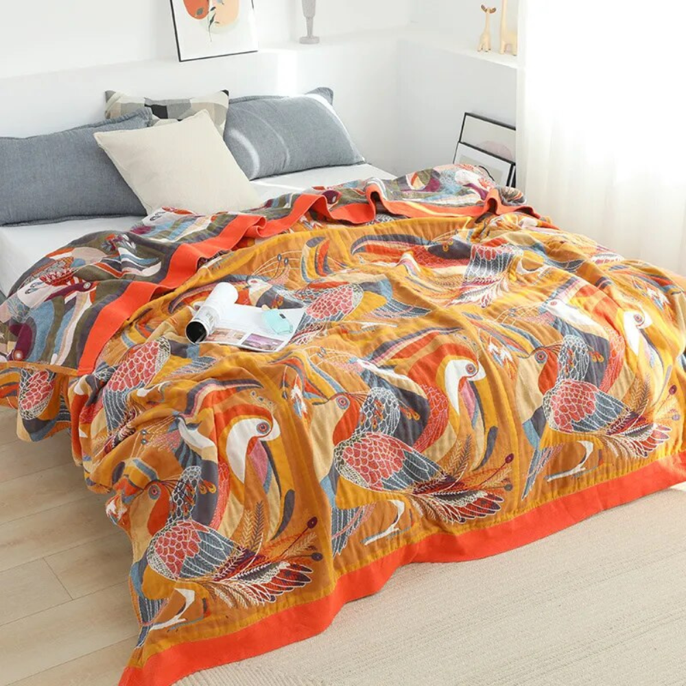 Vogel katoenen quilt