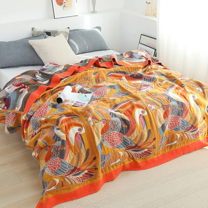 Vogel katoenen quilt