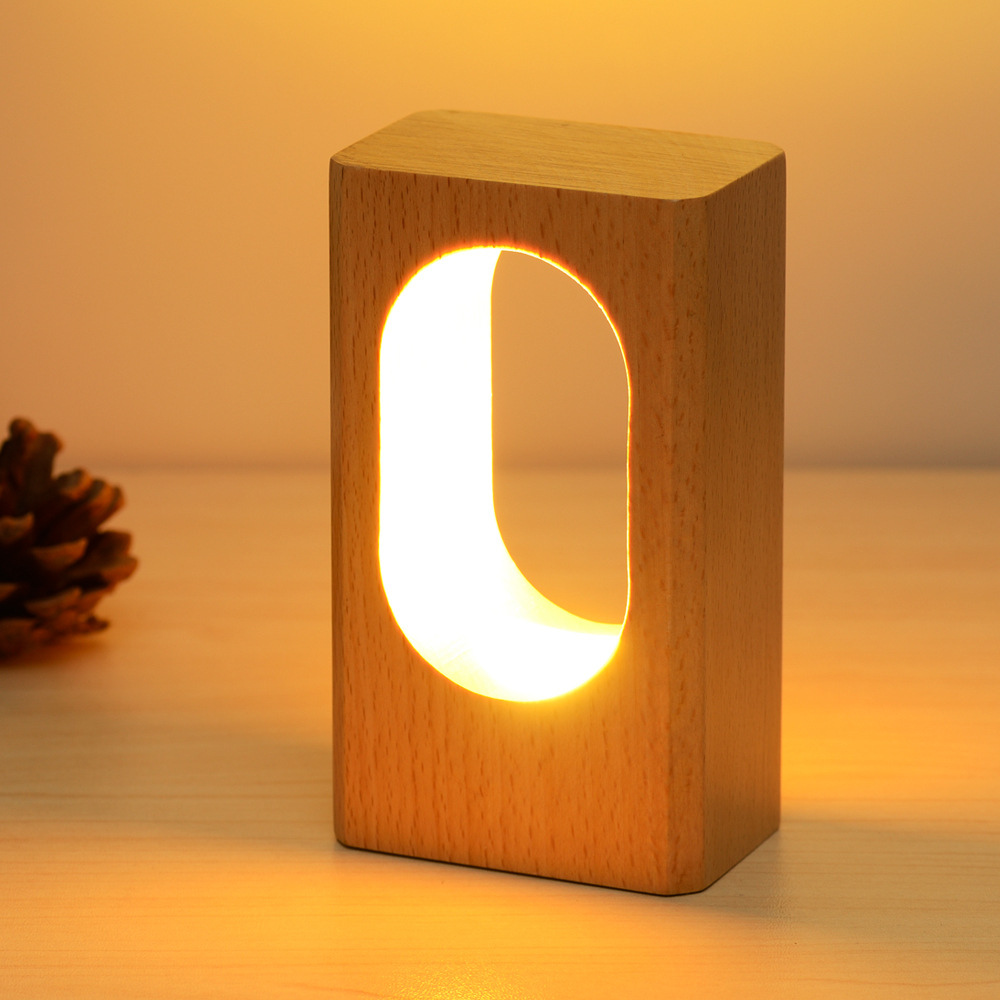 Houten nachtlamp