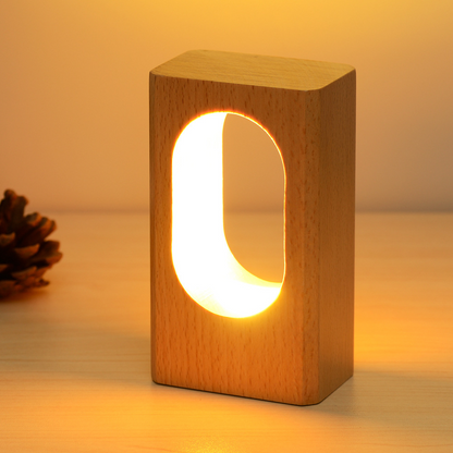 Houten nachtlamp