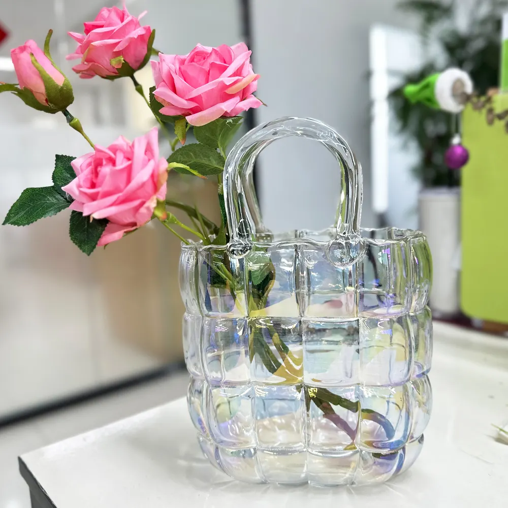 Glamour Glazen Handtas Vaas