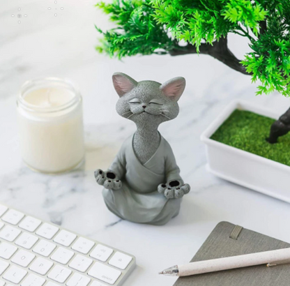 Meditating Kattenbeeldje