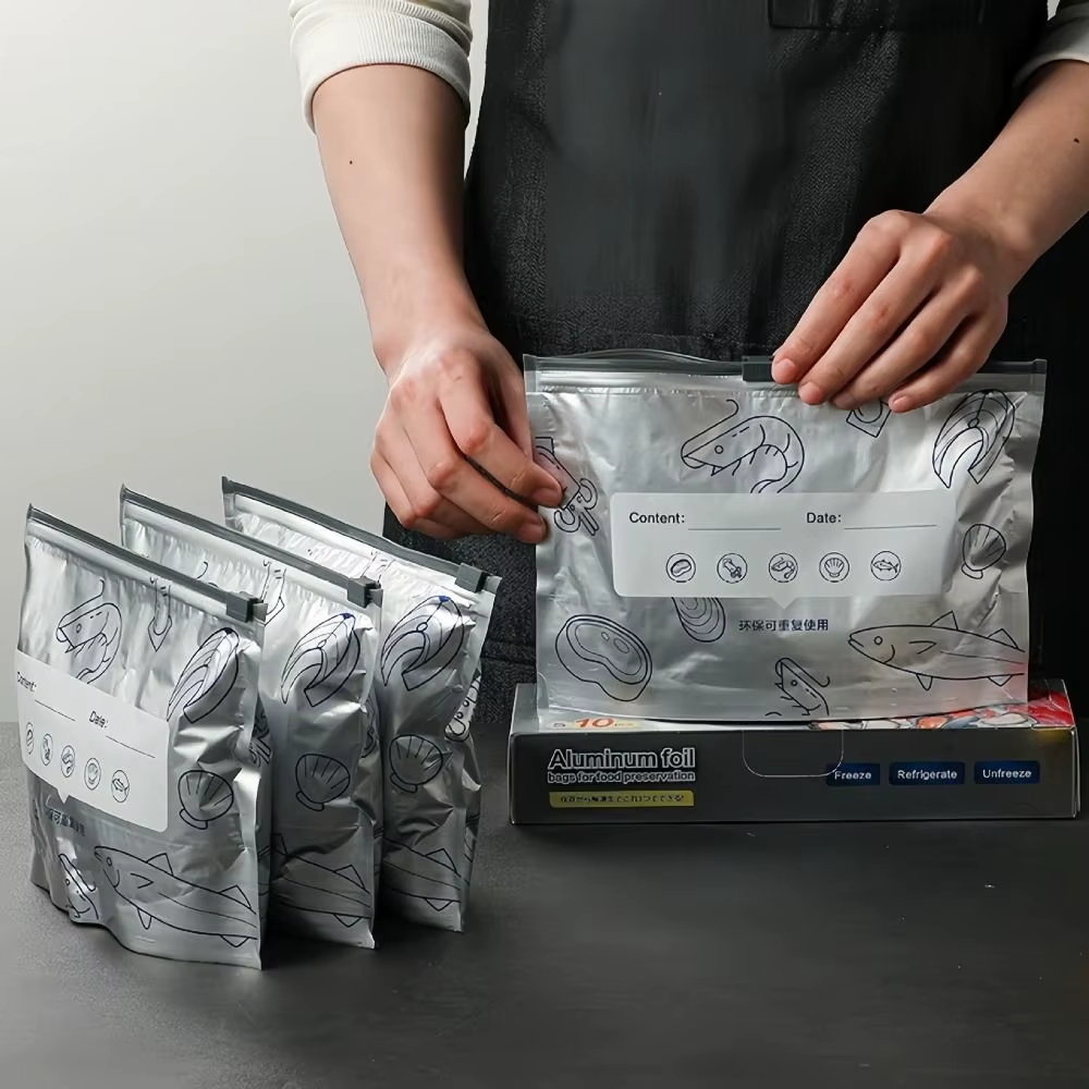 FreshKeeper™ | Aluminium Herbruikbare Zakjes (10 stuks)