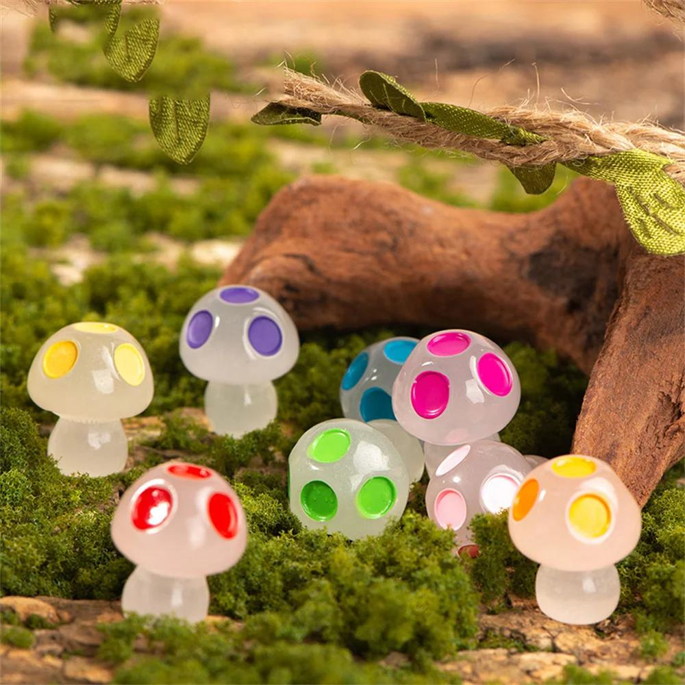 Glinsterende Paddenstoel Decoratie (8 stuks)