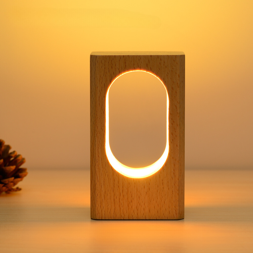 Houten nachtlamp