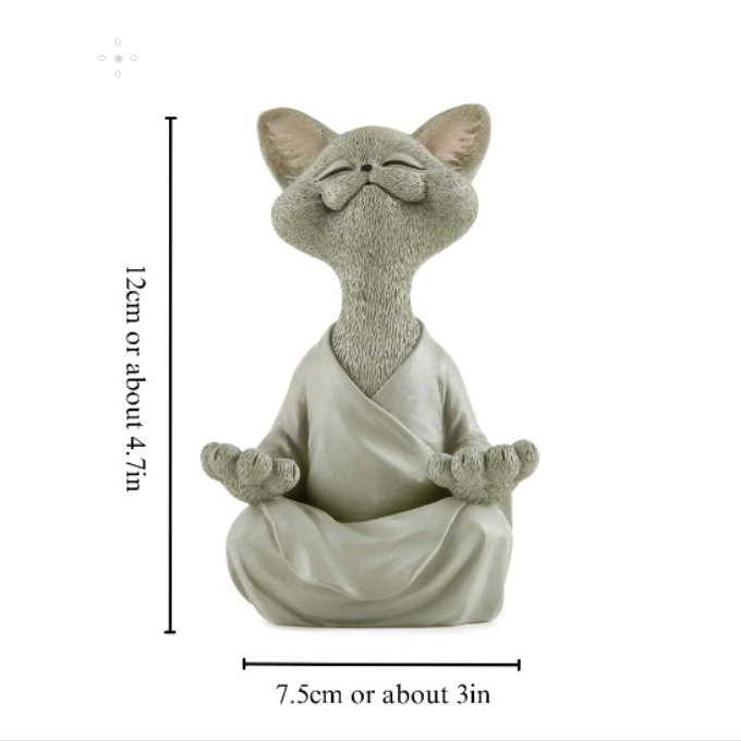 Meditating Kattenbeeldje