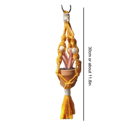 Macramé auto plantenhanger
