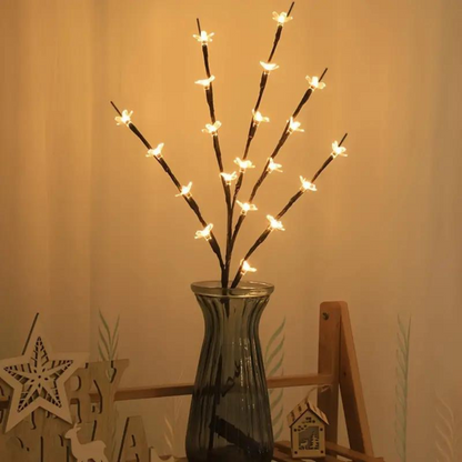 Verlichting van de kersenbloesemboom