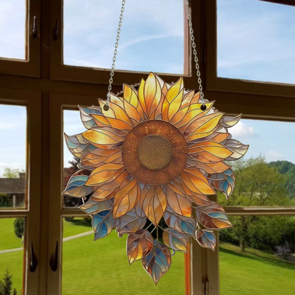 Zonnebloem Raamdecoratie