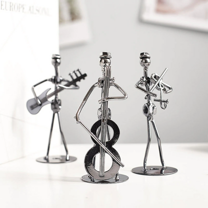 Metalen Muzikantenbeeldjes