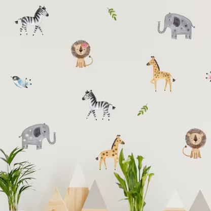 Leuke Safari Muurstickers