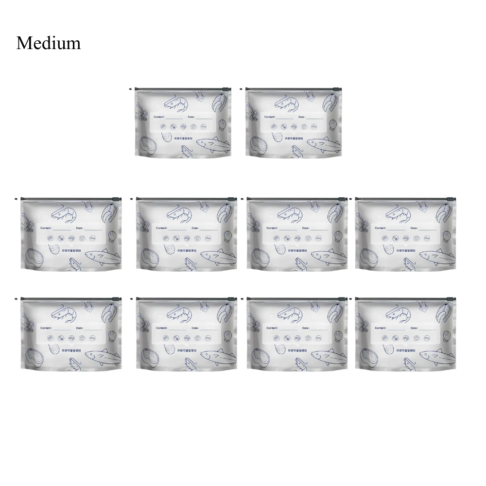 FreshKeeper™ | Aluminium Herbruikbare Zakjes (10 stuks)