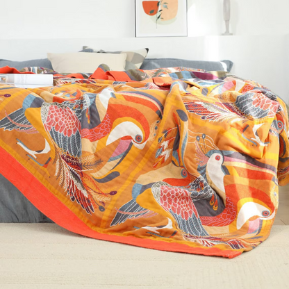 Vogel katoenen quilt
