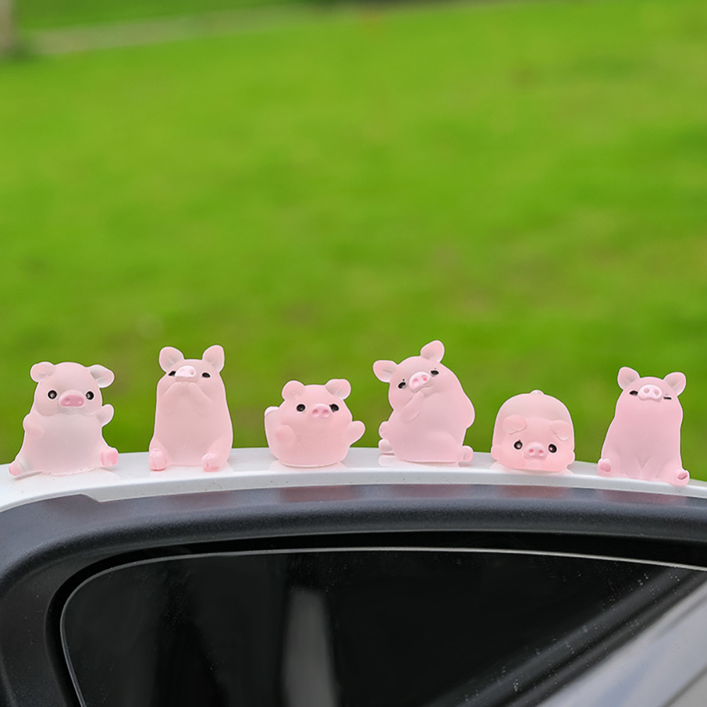 Glow-in-the-dark minivarkentjes (6 st.)