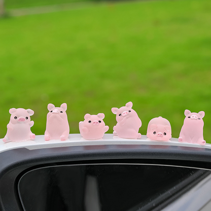 Glow-in-the-dark minivarkentjes (6 st.)