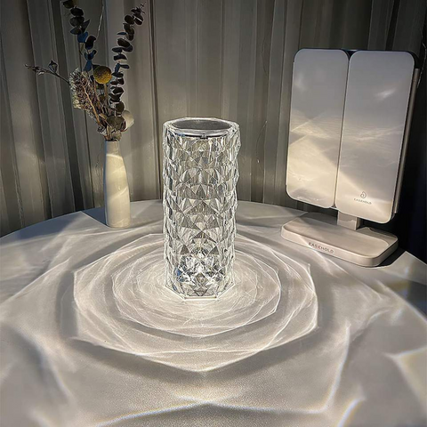 Rozen Kristallen Lamp
