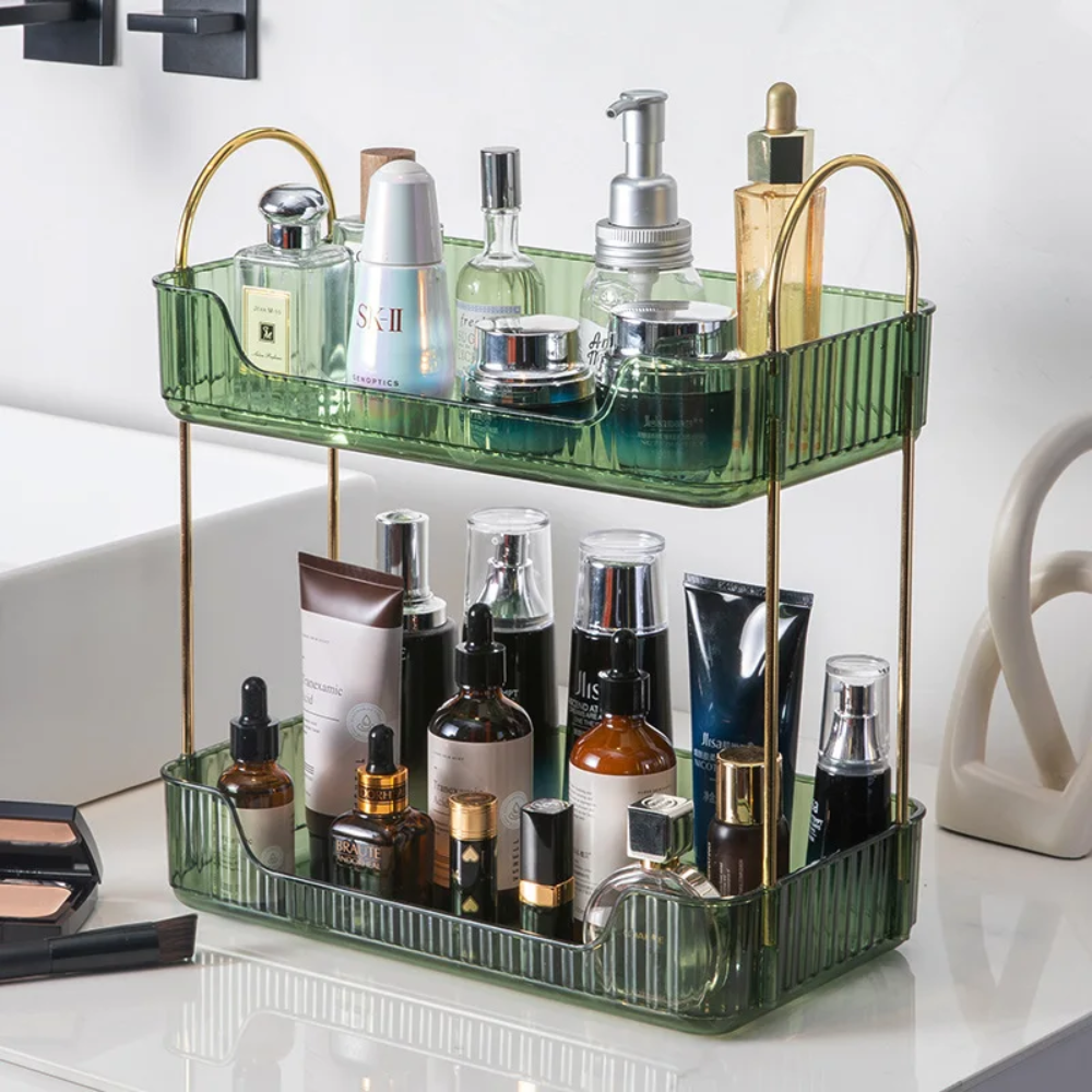 Organizer voor aanrecht in de badkamer