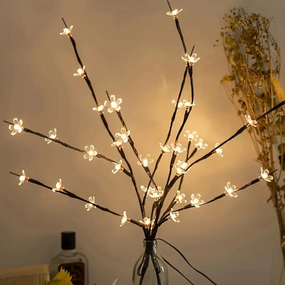 Verlichting van de kersenbloesemboom
