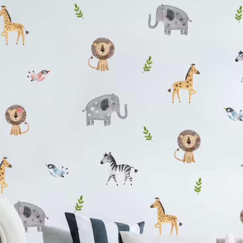 Leuke Safari Muurstickers