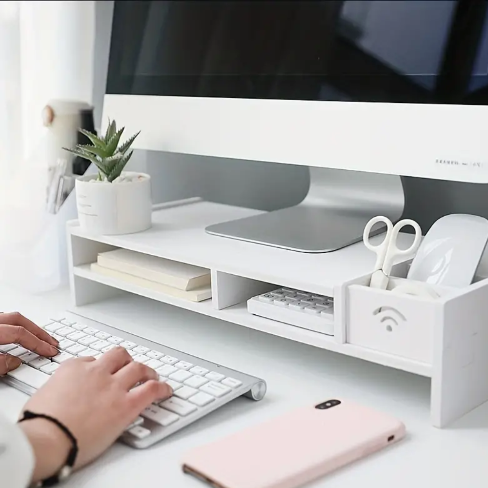 Monitorstandaard Bureau Organizer
