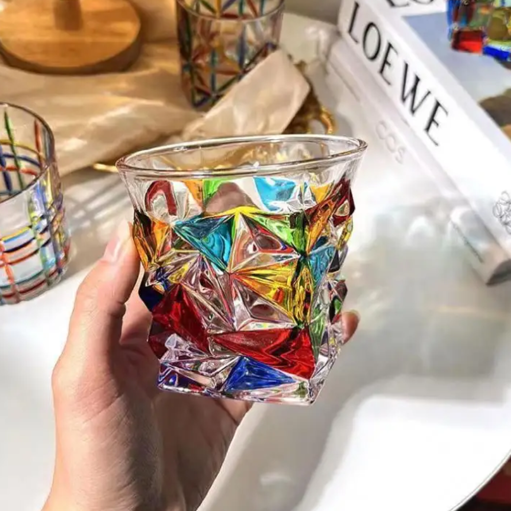 Kleurrijke Kristallen Glazen