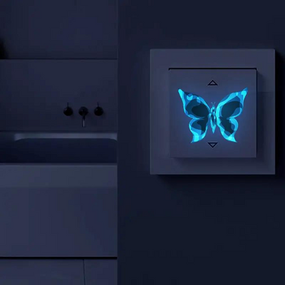 Lichtgevende vlinders Muurstickers