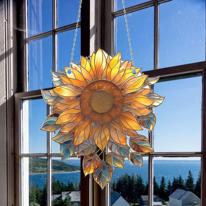 Zonnebloem Raamdecoratie