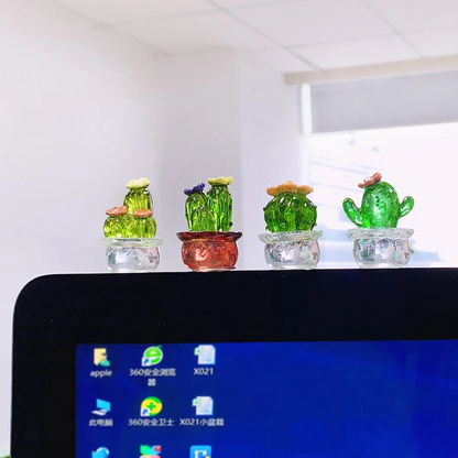 Miniatuur cactusbeeldje (4 stuks)