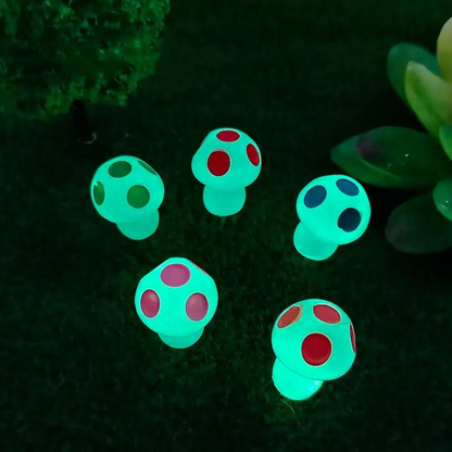 Glinsterende Paddenstoel Decoratie (8 stuks)
