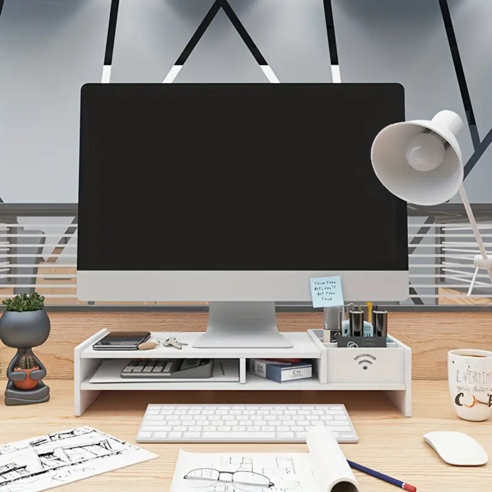 Monitorstandaard Bureau Organizer